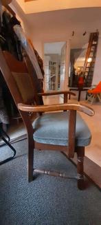 4 Houten stoelen, Huis en Inrichting, Ophalen, Gebruikt, Vier, Grijs