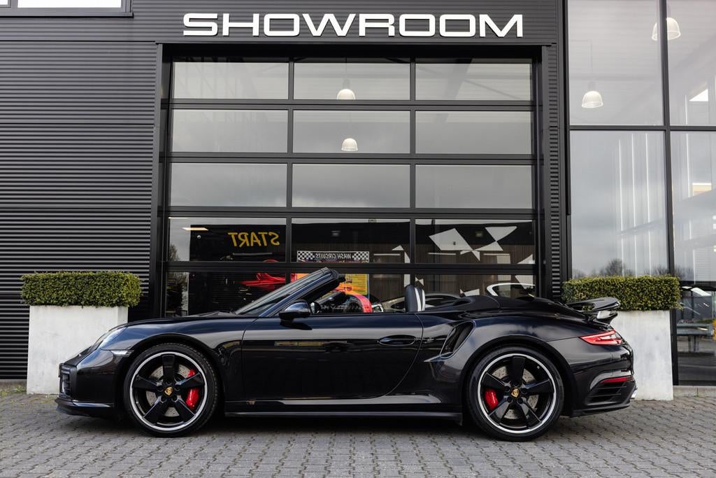 Porsche 911 Cabrio 991.2 3.8 Turbo, 540 PK, PDLS+, 18-wegs,, Auto's, Automaat, Cabriolet, 4 stoelen, Zwart