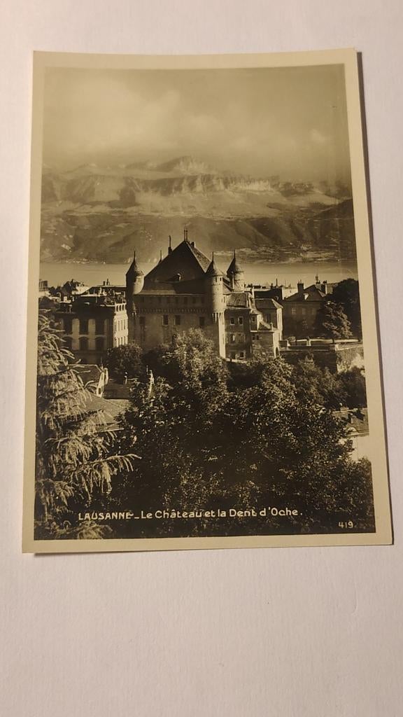 Zwitserland LAUSANNE - Le Château et la Cent d'Oche., Verzamelen, Ophalen of Verzenden, Frankrijk