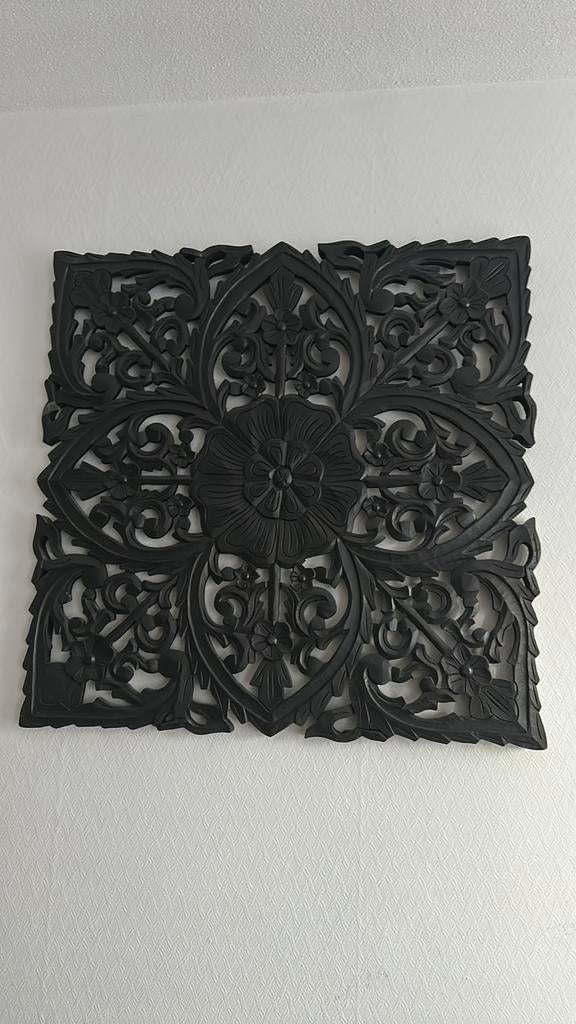 Wandpaneel zwart, Antiek en Kunst, Kunst | Schilderijen | Abstract, Ophalen