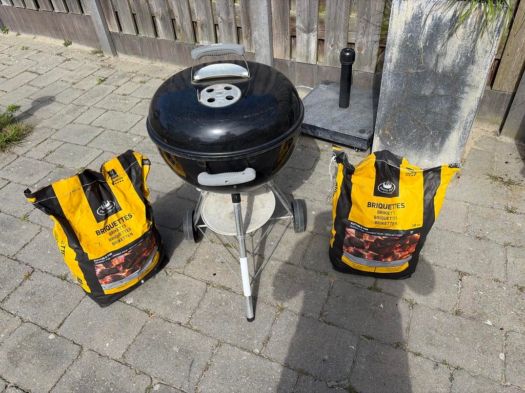 Weber barbecue 45 cm - Gebruikt, Ophalen of Verzenden, Gebruikt, Met accessoires