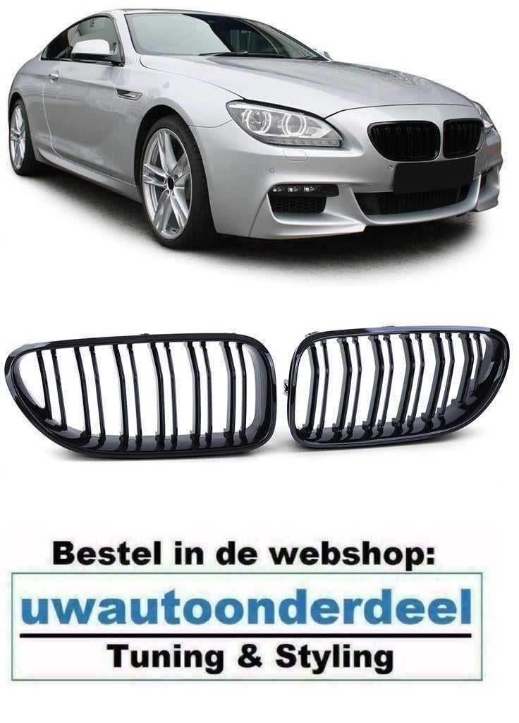 Grill Hoogglans Zwart Dubbele Spijl Voor Bmw 6 Serie F06 F12