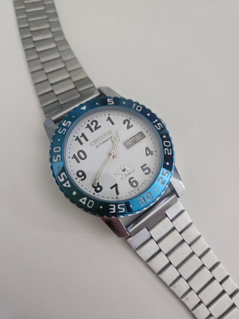 Citizen automatic 21 jewels, Ophalen of Verzenden, Zo goed als nieuw, Staal, Overige merken