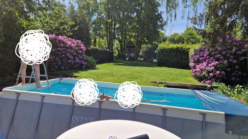 Intex zwembad 4x2m, Tuin en Terras, Ophalen, Gebruikt, 200 tot 300 cm, 80 tot 120 cm