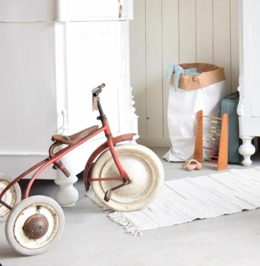 Antieke driewieler oude retro vintage fiets kinderfietsje, Ophalen of Verzenden