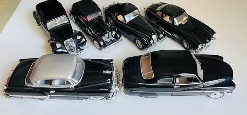 6 oldtimers schaalmodel auto1:24, Ophalen of Verzenden, Zo goed als nieuw, Auto, Overige merken