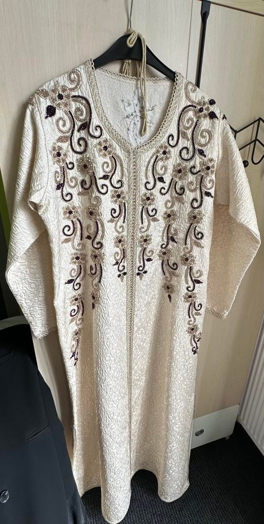 Marokaanse jurk, Overige typen, Beige, Maat 42/44 (L), Nieuw