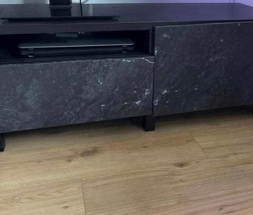 Besta tv meubel, Huis en Inrichting, Kasten | Televisiemeubels, Ophalen, Overige materialen, Gebruikt, 150 tot 200 cm