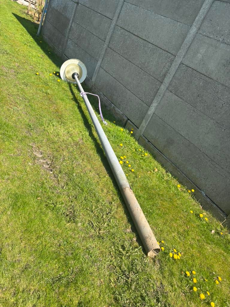 Lantaarnpaal 4,5 meter, Ophalen, Staande lamp, 50 tot 250 watt, IJzer