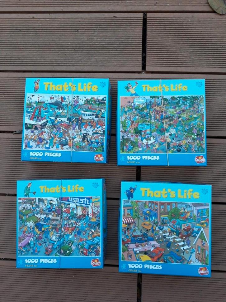 Legpuzzels 1000 st That's Life, Jumbo, Disney, Clementoni, Hobby en Vrije tijd, Denksport en Puzzels, Zo goed als nieuw, Legpuzzel