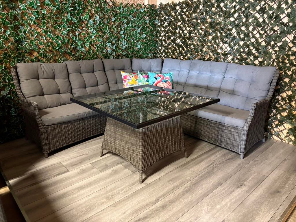 Dining Loungeset Hoekbank Bois Le Duc, Ophalen, Gebruikt, Loungeset, Wicker