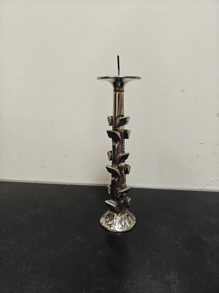 zware metalen kaarsenstandaard, Gebruikt, Onbekend, Ophalen of Verzenden, Onbekend