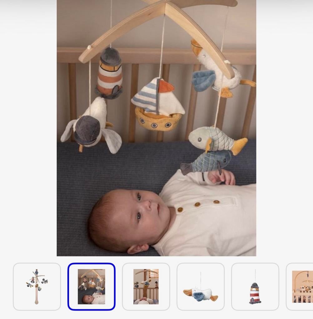 Little Dutch Muziekmobiel Sailors Bay, Kinderen en Baby's, Ophalen, Zo goed als nieuw, Mobiel, Met geluid