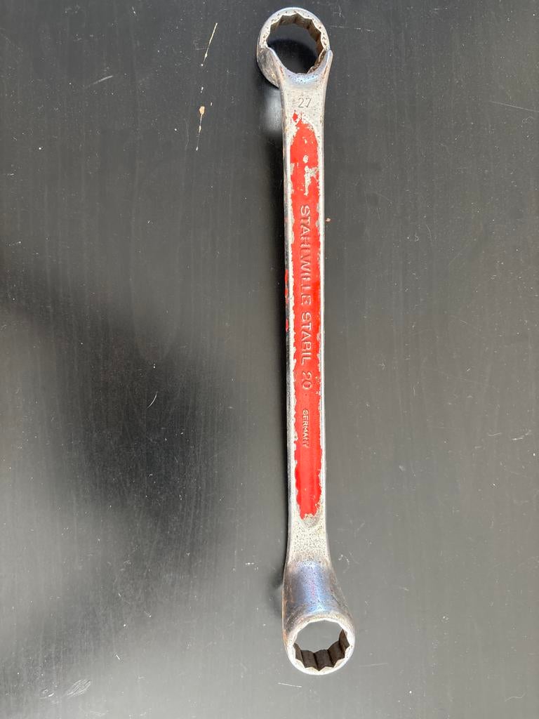 Stahlwille ringsleutel 24/27 - Gebruikt maar functioneel, Ophalen of Verzenden, Gebruikt