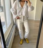 AGOLDE Criss Cross Jeans - Ecru/Gebroken Wit, Ophalen of Verzenden, Zo goed als nieuw, Wit, W27 (confectie 34) of kleiner