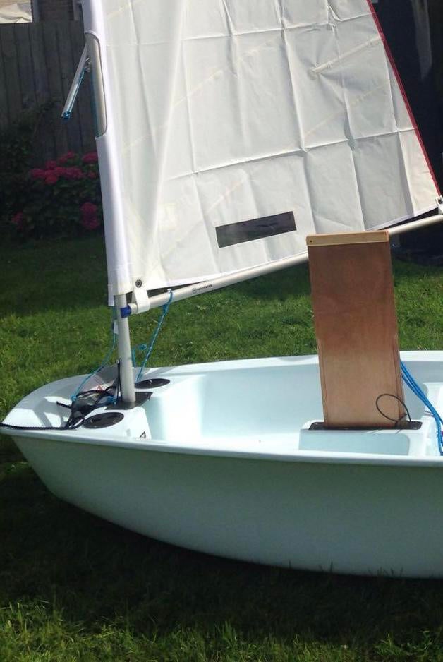 Optimist zeilboot Sailqube, Watersport en Boten, Open zeilboten, Ophalen, Geen motor, Optimist, Minder dan 3 meter