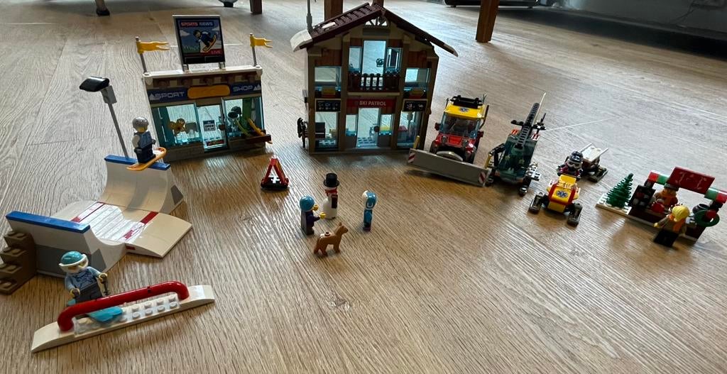 Lego City 60203 Skiresort - Compleet (Zonder Doos/Boekjes), Ophalen, Gebruikt, Complete set, Lego
