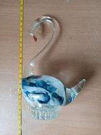 Prachtige grote glazen zwaan, Verzamelen, Beelden en Beeldjes, Ophalen, Zo goed als nieuw, Dier