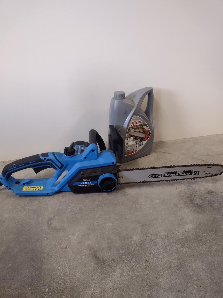 Krachtige elektrische kettingzaag, Tuin en Terras, Handzagen, Ophalen of Verzenden, Zo goed als nieuw, Boomzaag, Gude
