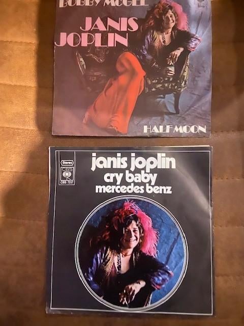 2 Vintage single's Janis Joplin, cry baby, me&bobby McGee, Cd's en Dvd's, Vinyl Singles, 7 inch, Single, Ophalen of Verzenden