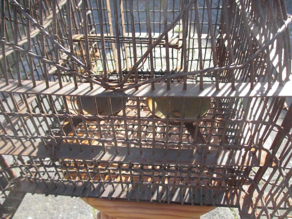 Brocante decoratieve antieke vogelkooi +/-1900, Antiek en Kunst, Ophalen of Verzenden