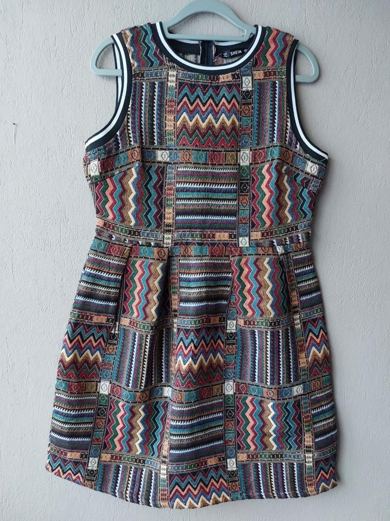 Bewerkte jurk Shein maat L/40 nieuw, Ophalen of Verzenden, Nieuw, Maat 38/40 (M), Boven de knie