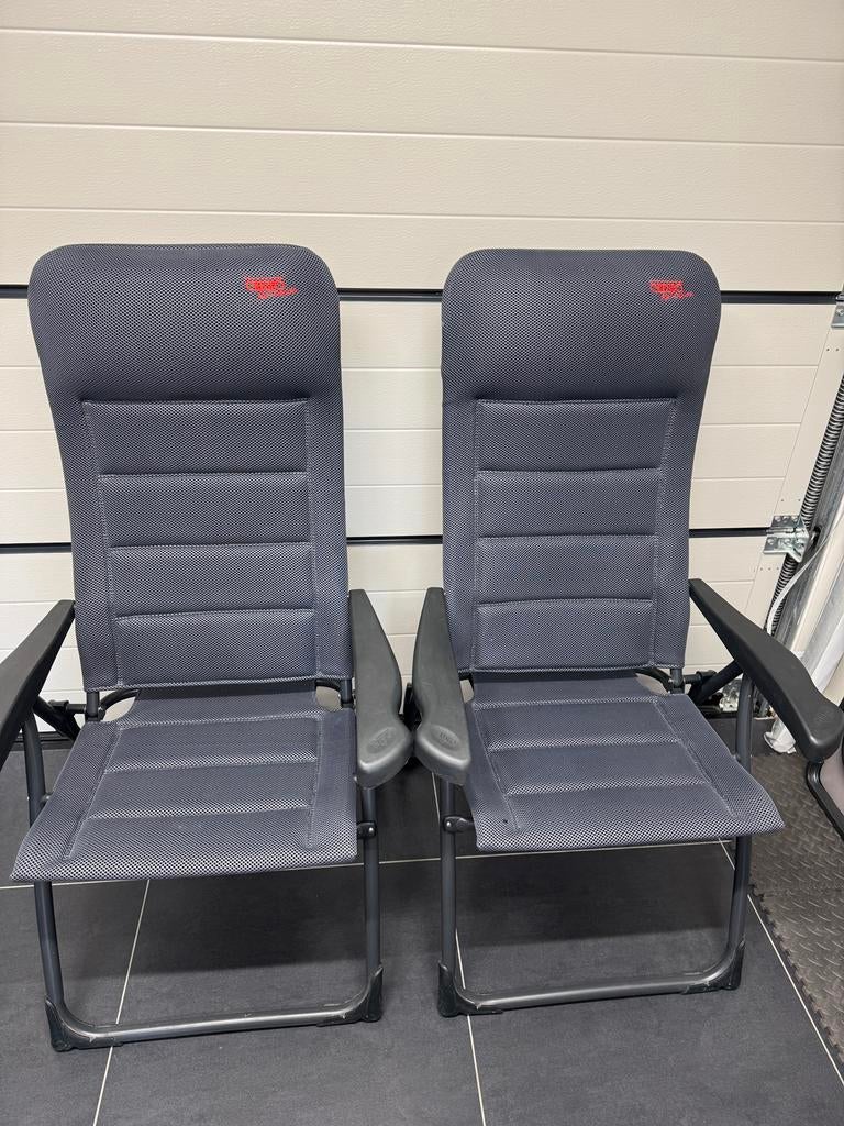 Crespo stoelen met 2 gratis crespo voetenbank, Ophalen, Gebruikt, Campingstoel