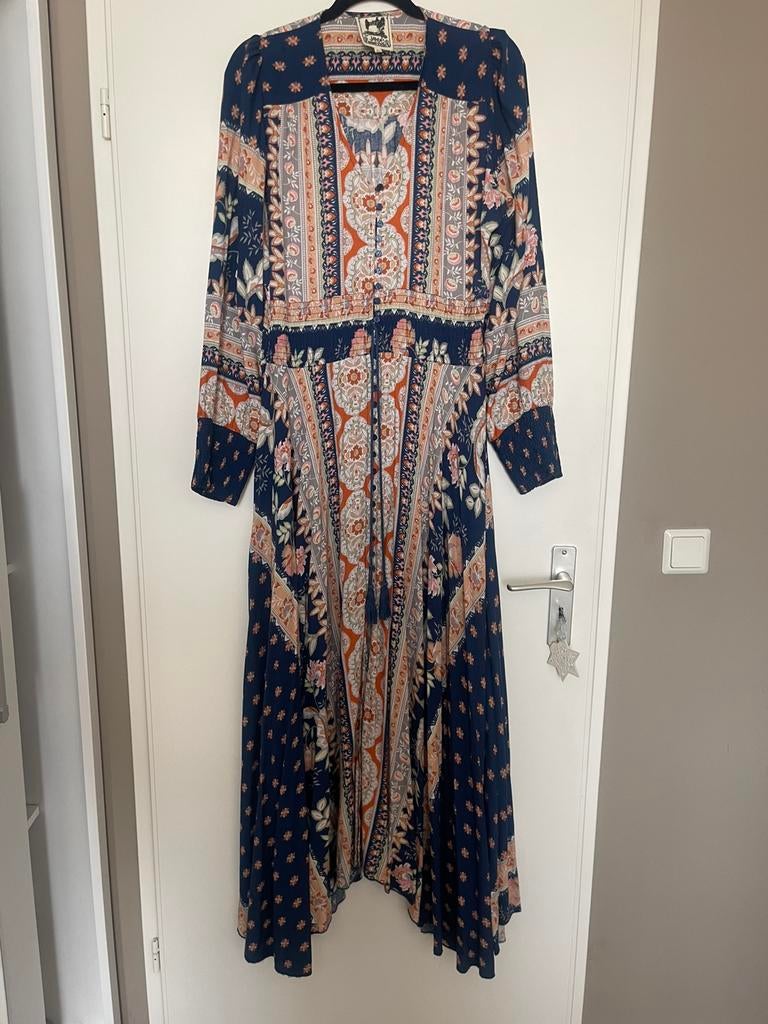 Jaase zwierige lange Ibiza / boho maxi jurk maat XL, Kleding | Dames, Blauw, Maat 46/48 (XL) of groter, Ophalen of Verzenden, Zo goed als nieuw