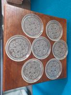 Set van 7 onderzetters jaren 50-60, Ophalen of Verzenden, Gebruikt, Glas of Kopje