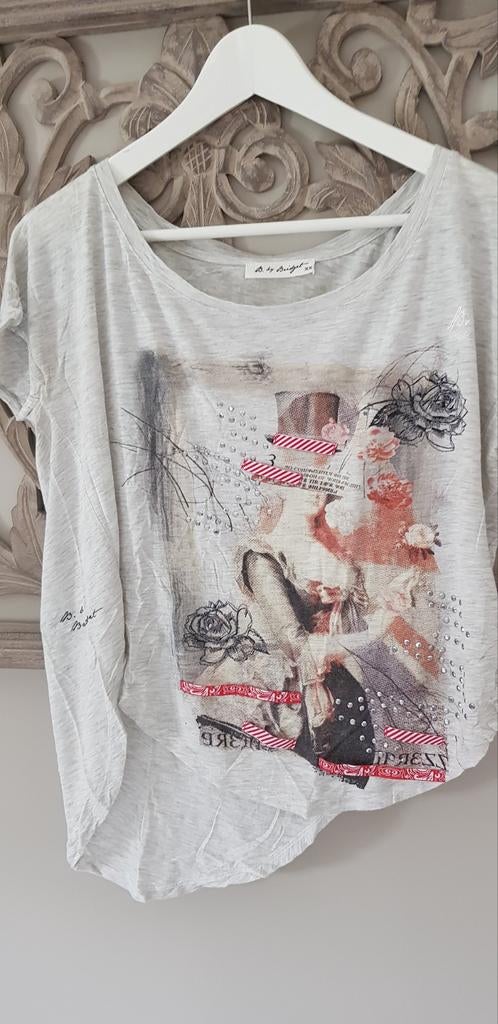 Zomer shirt met print van "Bridget the Label", Ophalen of Verzenden
