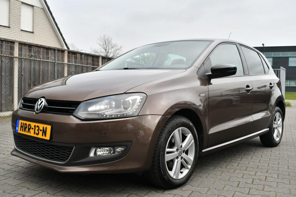 Volkswagen Polo 1.2 TSI 90PK Match Xenon|LED|Clima|Stoelverw, Auto's, Euro 5, Gebruikt, 4 cilinders, Bruin
