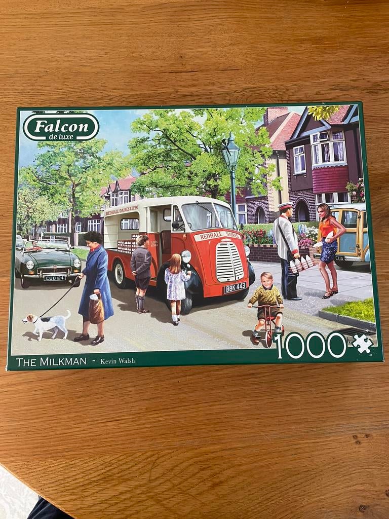 Puzzel Falcon. 1000 stukjes. The Milkman, Ophalen of Verzenden, 500 t/m 1500 stukjes, Zo goed als nieuw, Legpuzzel