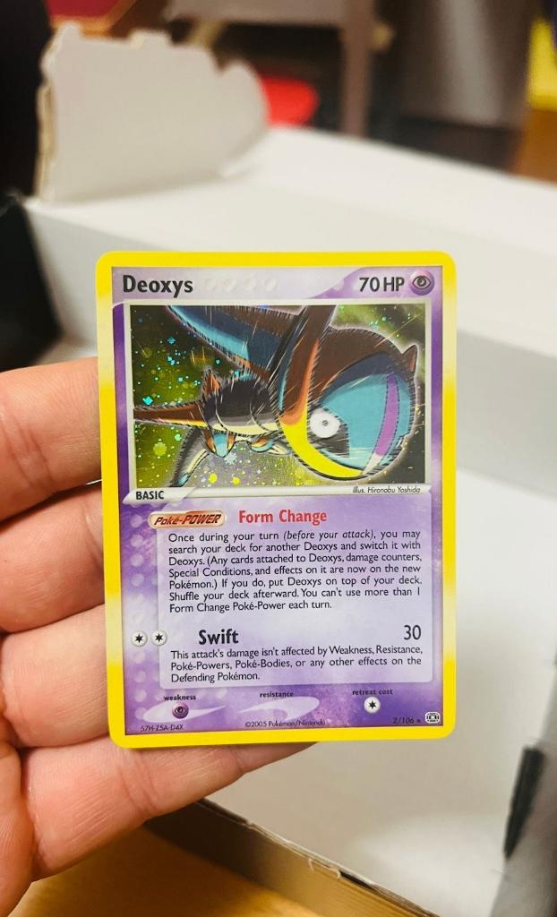 Deoxys 2/106 Holo Ex Emerald Pokemon, Verzenden, Zo goed als nieuw, Losse kaart, Foil
