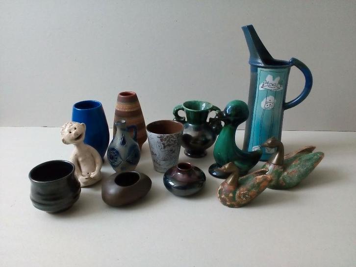 Vaasjes/eendjes/allerlei.Brocante/Vintage Pr. p/stuk vanaf., Antiek en Kunst, Curiosa en Brocante, Ophalen of Verzenden