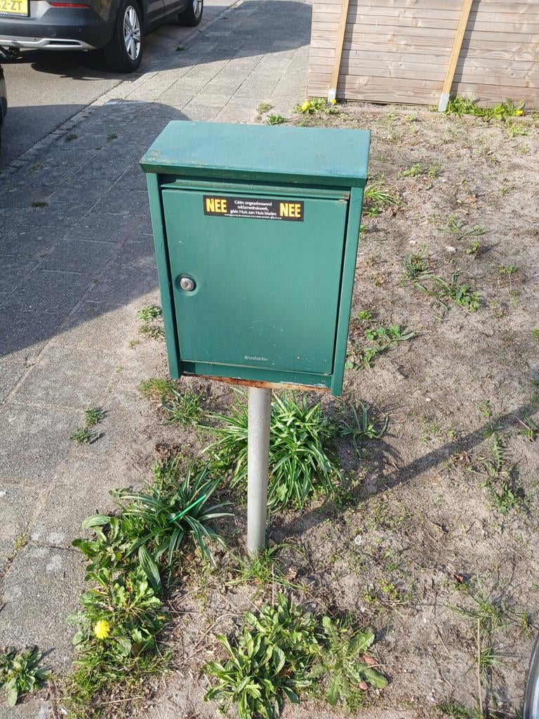 Groene staande brievenbus, Ophalen of Verzenden