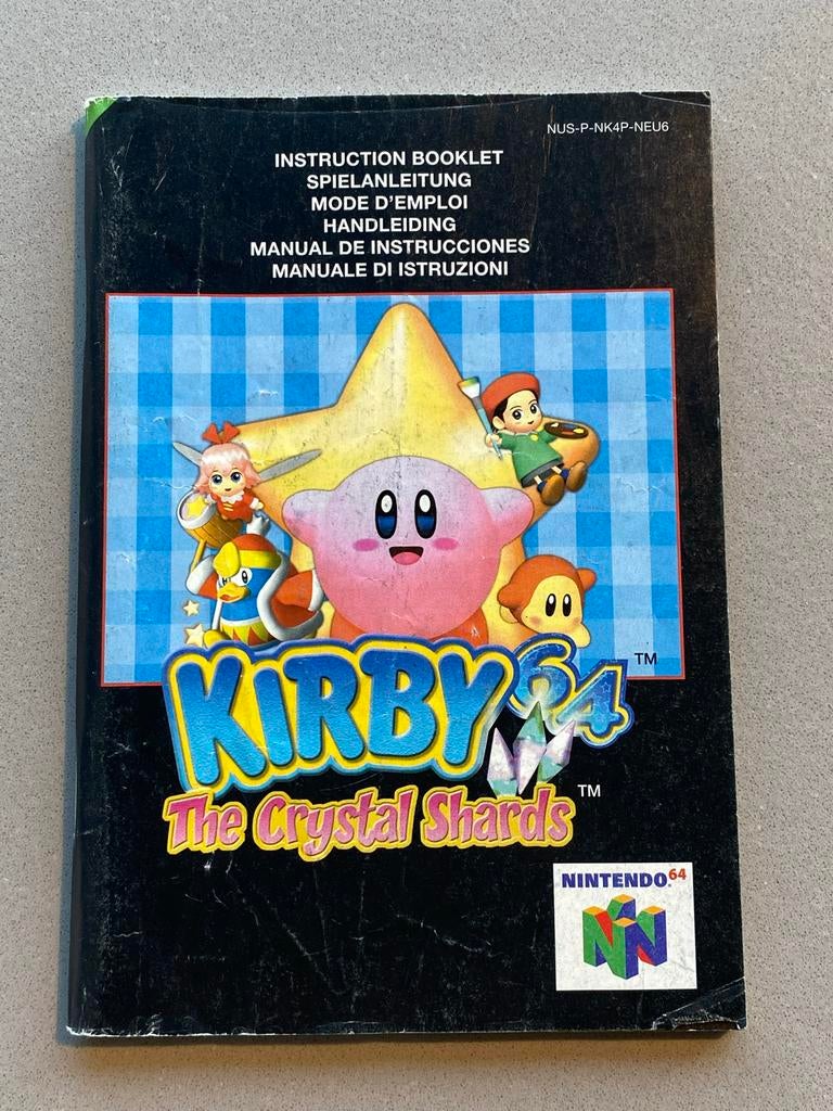 Kirby 64: The Crystal Shards Handleiding N64, Spelcomputers en Games, Games | Nintendo 64, Avontuur en Actie, Gebruikt, 1 speler
