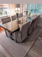 Stijlvol vloerkleed in beige/taupe tinten, Ophalen, Gebruikt, 150 tot 200 cm, 200 cm of meer