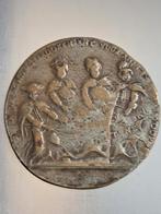 Oostenrijkse Bronzen Penning Maria Theresia 1741, Ophalen of Verzenden, Brons, Buitenland