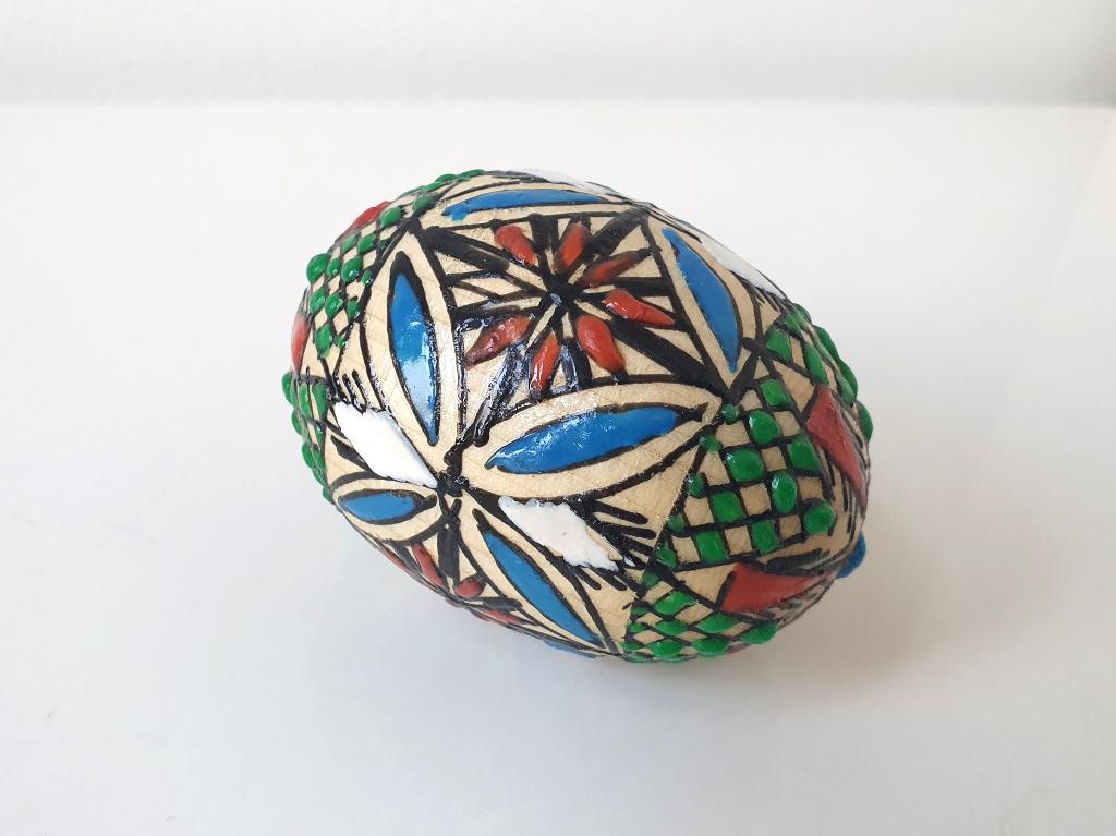 Mooi handbeschilderd houten ei, Verzenden, Nieuw