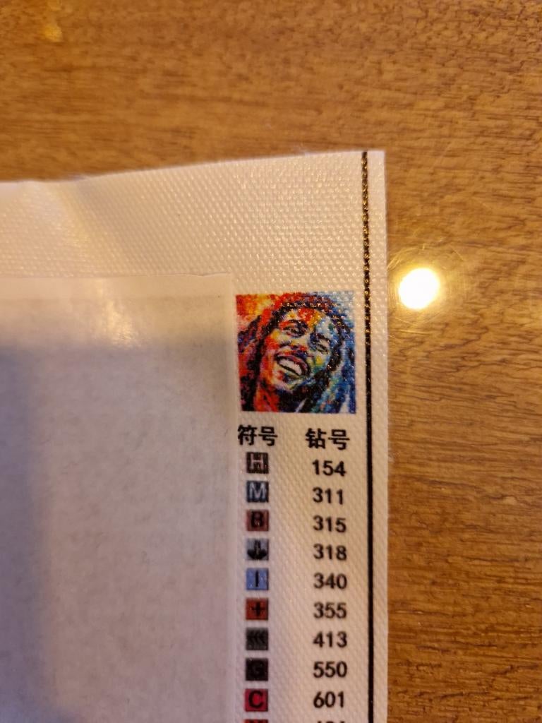 Bob Marley diamond painting, Ophalen of Verzenden, Nieuw