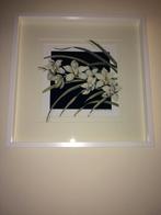 Hennie van Dijk genummerd print in lijst (52x52) Cymbidium, Ophalen, 50 tot 75 cm, 50 tot 75 cm, Print