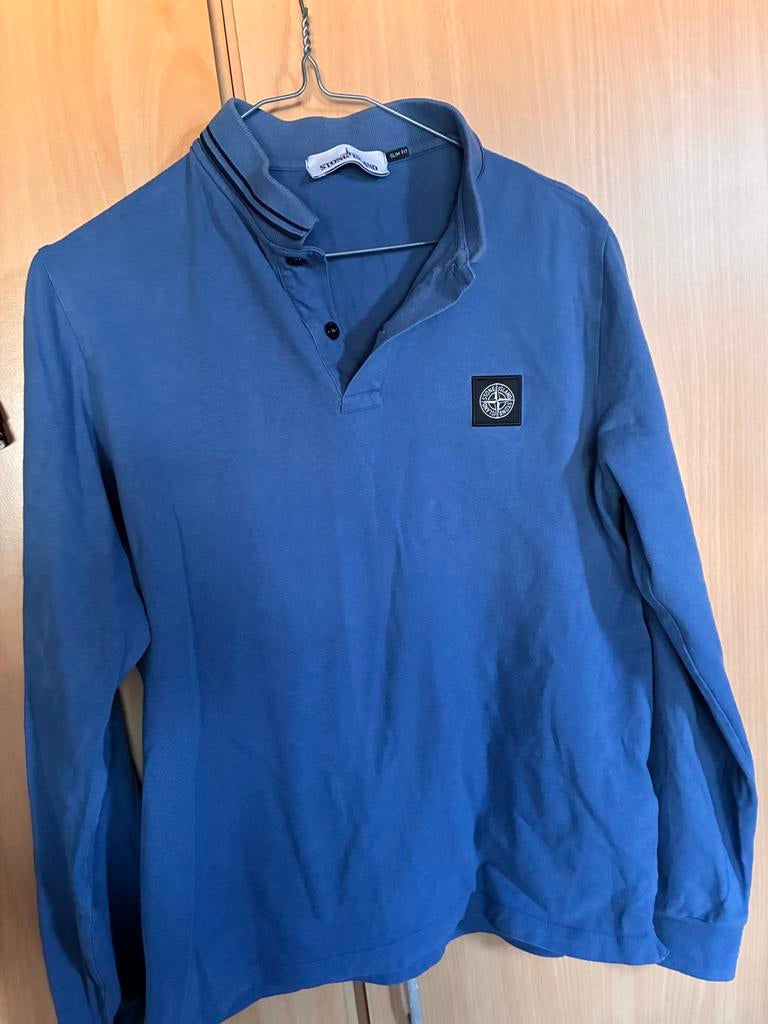 Stone Island trui maat S - Blauw, Ophalen, Gedragen, Maat 46 (S) of kleiner, Blauw