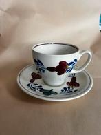 Orginele Boerenbont Boch kop en schotel schuin model, Ophalen of Verzenden, Zo goed als nieuw, Kop(pen) en/of Schotel(s), Aardewerk