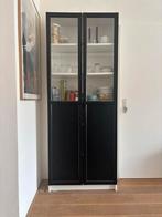 IKEA Billy boekenkast met zwarte deuren, Ophalen, Gebruikt, 200 cm of meer, 50 tot 100 cm