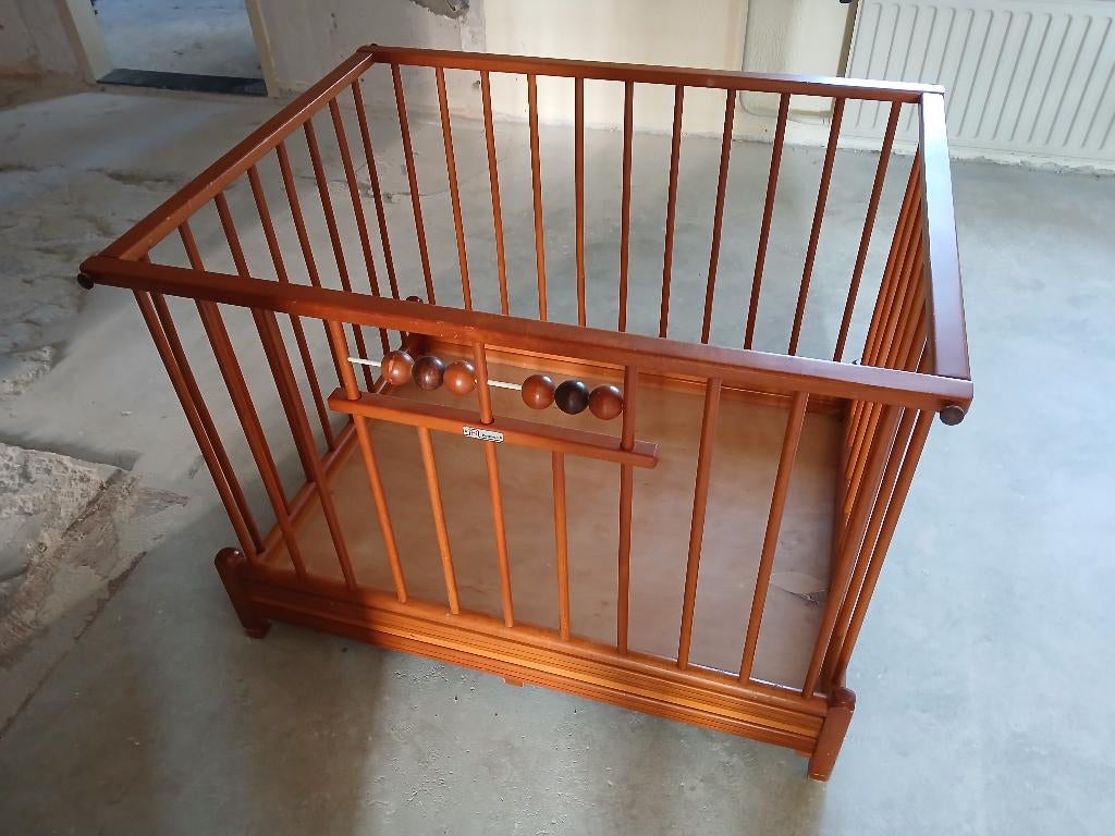 Antieke, houten speelbox, Ophalen, Gebruikt, Rechthoekig