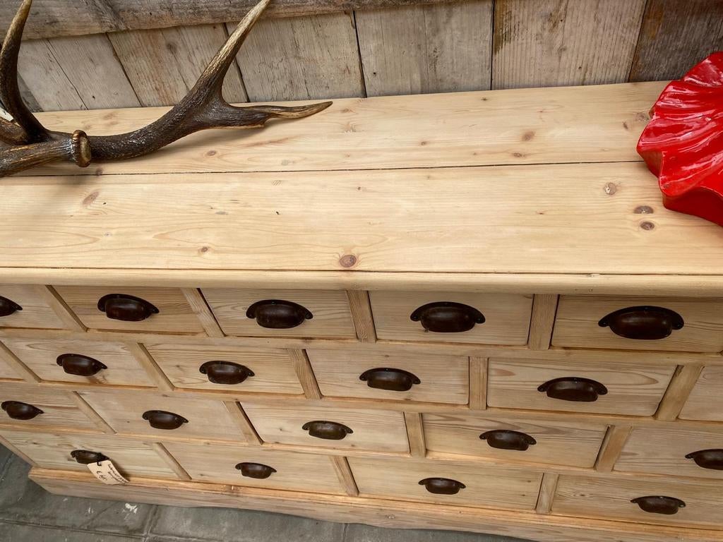 Landelijk Oud grenen kast ondiepe ladekast dressoir, Ophalen