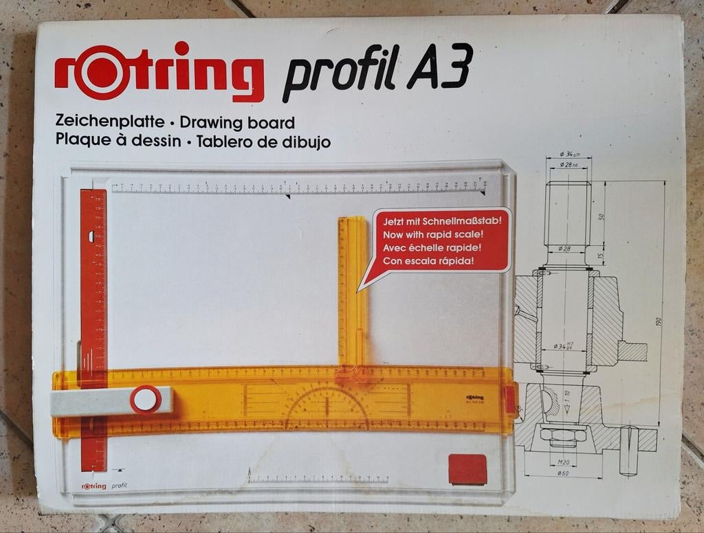 Rotring Profil A3 Tekenbord - Nauwkeurig en Compleet, Ophalen of Verzenden, Zo goed als nieuw, Minder dan 130 cm