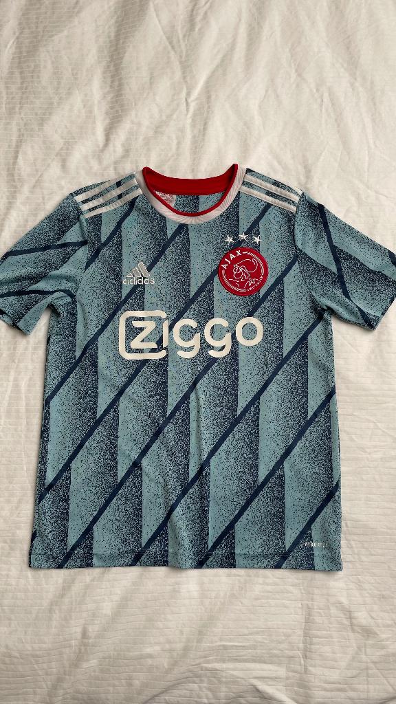 Ajax shirt maat 164 blauw, Ajax, Jongen of Meisje, Ophalen of Verzenden, Zo goed als nieuw