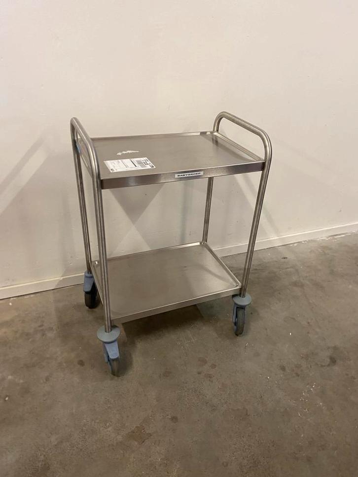Nieuwe RVS Serveerwagen - HUPFER/BARTONDEUR, Doe-het-zelf en Verbouw, Transportwagens, Overige typen, Ophalen of Verzenden