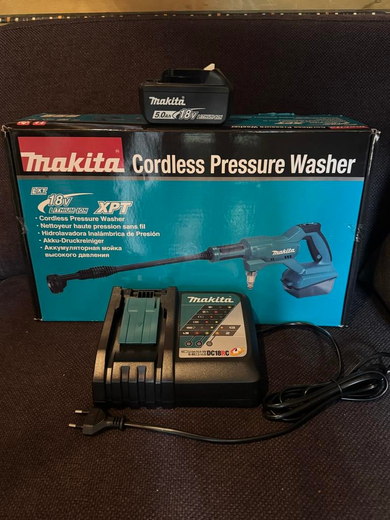 Ongebruikte Makita Accu Hogedrukreiniger met toebehoren, Tuin en Terras, Hogedrukreinigers, Ophalen of Verzenden, Nieuw, Accu